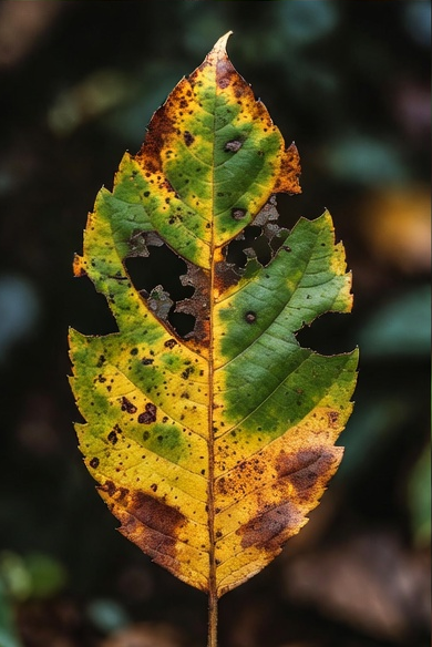 Diseased leaf