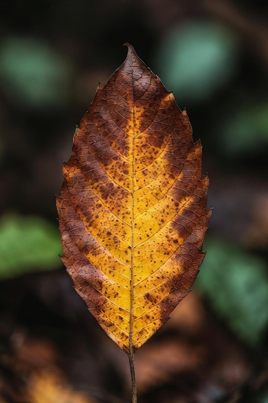 Burned leaf