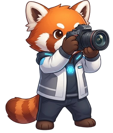 Photography hobby mascot